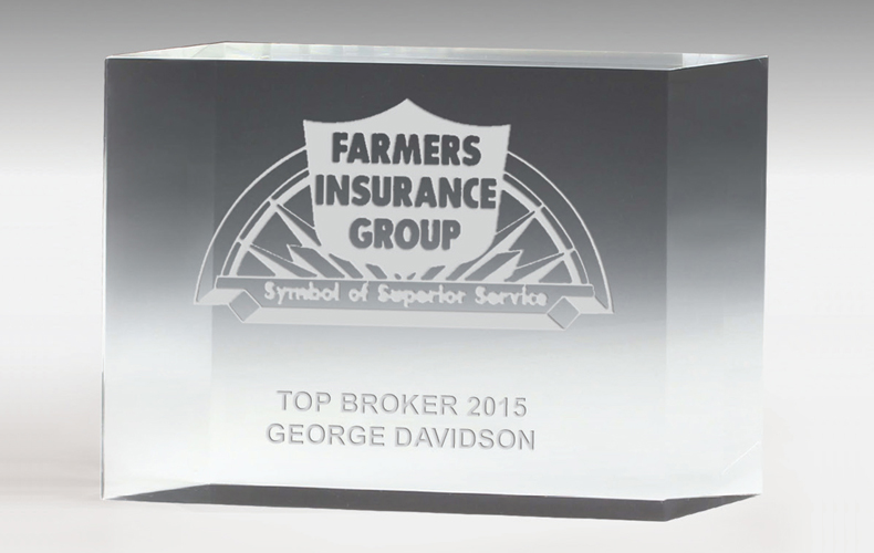 2307-2S (Screen Print), 2307-2L (Laser), 2307-2P (4Color Process) - 4” Thick Freestanding Acrylic Awards - 4" 2307-2S (Screen Print), 2307-2L (Laser), 2307-2P (4Color Process) - 4” Thick Freestanding Acrylic Awards - 4"